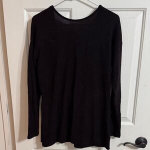 J. Crew Reversible Black Long Sleeve Sweater